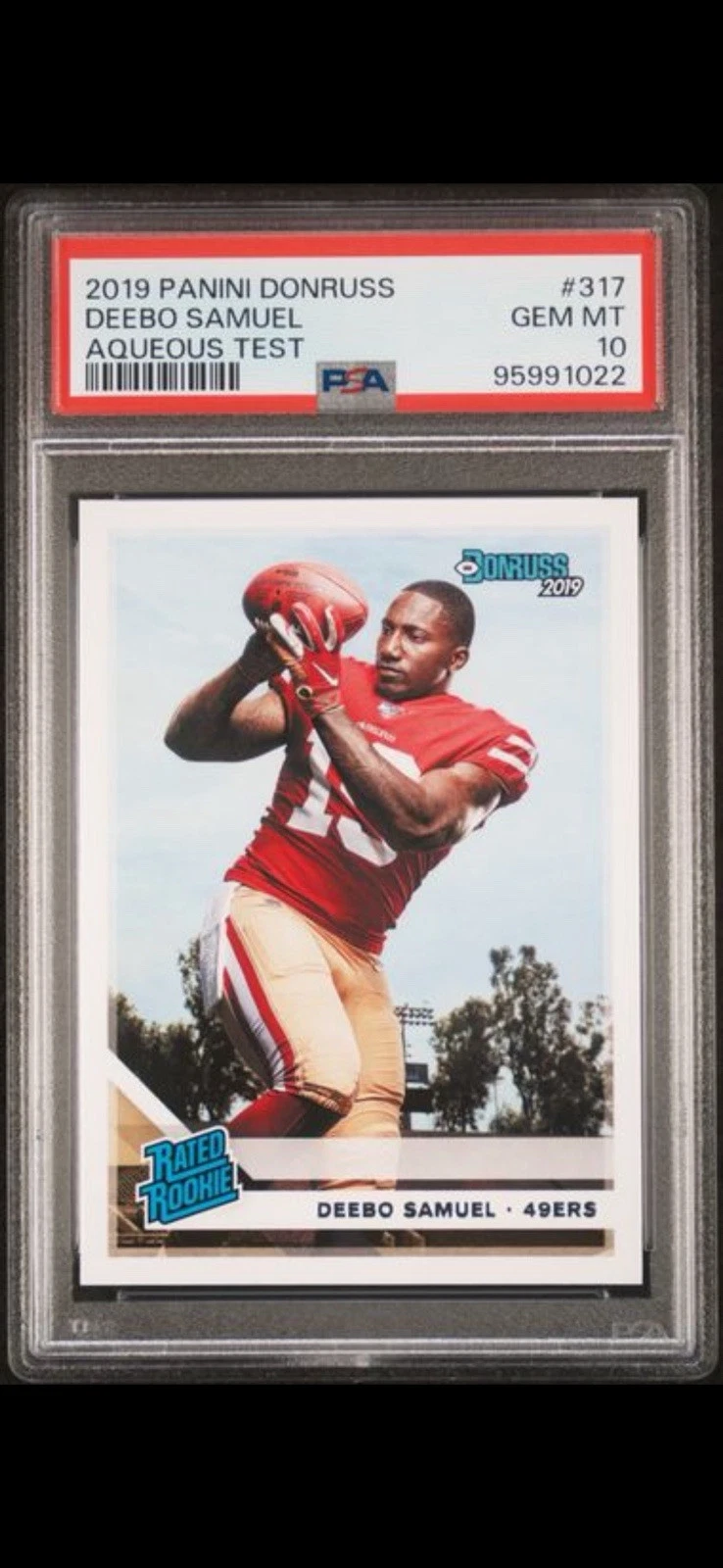 Deebo Samuel Panini Donruss #317 Aqueous Test