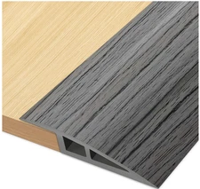 Floor Transition Threshold Strip PVC Self-Adhesive Wood Grain Grey 3/4"-4/5"