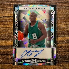 2024 Leaf Sports Heroes Antoine Walker #BA-AW1 Silver Crystal Auto #2/39 Celtics