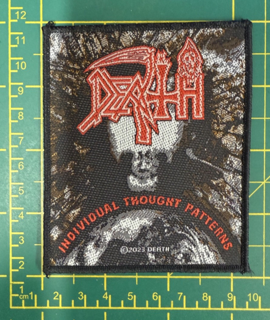 Death Individual Thought Patterns Sew On Woven Patch Officially Licensed