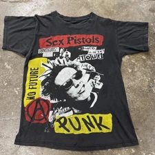 Sex Pistols Anarchy in the UK Sid Vicious No Future Punk Band T-Shirt NH22462
