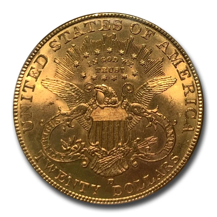 Золотой двойной орел 1907-D $20 Liberty MS-65 PCGS - Изображение 3 из 3
