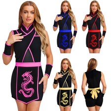 Women Outfit Carnivals Bodysuit Adult Cosplay Christmas Jumpsuit Rave Warrior