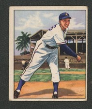 1950 Bowman #214 Dick Fowler :: Philadelphia Athletics ~ VG/EX+