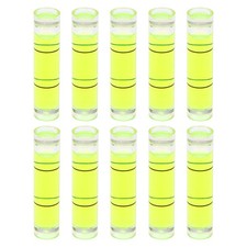 10pcs Small Cylindrical Bubble Level Vials 8x35mm Levels Measuring Tools