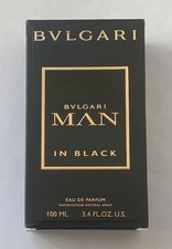 Image of Bvlgari Man In Black 100ml Eau De Parfum New No Cellophane Box Dented