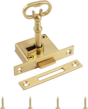Vintage Lock with Key 1 Pack Gold Cabinet Lock Set for Left-Hand Door Retro