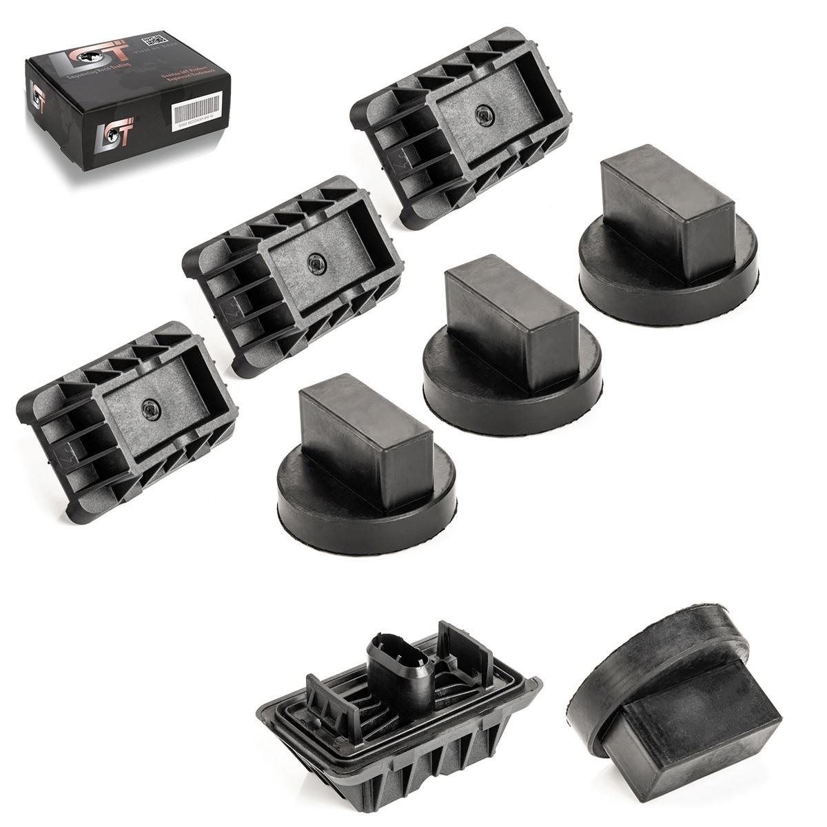 4X Jack Support + Rubber Pad For BMW G20 G23 G22 G26 E60 G32 G11