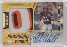 2018 Certified Freshman Fabric Signatures Mirror Gold 10/25 Mark Walton Auto 3l1