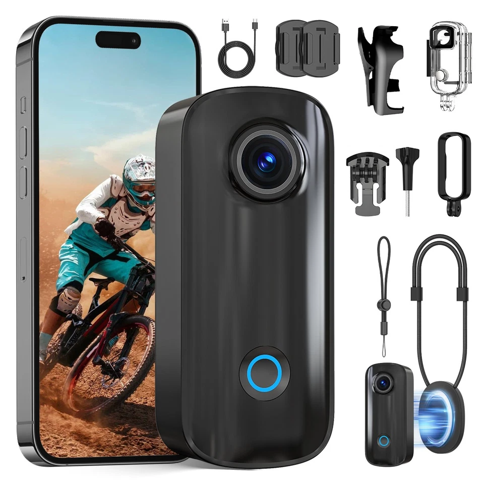 SJCAM C100 Plus Action Cam 4K 30M Wasserdicht Mini Body Camera Sport Kamera WiFi
