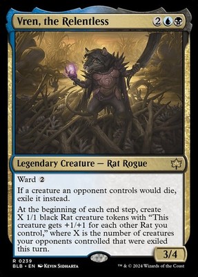 MTG Magic the Gathering Vren, the Relentless (239/454) Bloomburrow LP