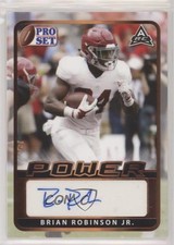 2021 Leaf Pro Set Power Base Auto Brian Robinson Jr #BA-BRJ Auto 0s1o