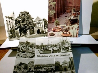 Stralsund. 3 x Alte Ansichtskarte / Postkarte s/w. u. farbig, gel. 1971, ungel. 