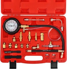 Fuel Pressure Tester Gauge Kit 140PSI Automotive Engine Injector Pump Test Gasol