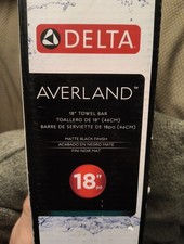 Delta Averland 18 in. Towel Bar in Matte Black AVE18-MB Towel Rail - NEW