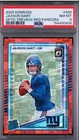 #400 Jaxson Dart 2025 Donruss RC Giants Optic Rated Rookies Preview Red Pandora