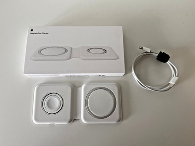 Apple MagSafe Duo Kabellos Magnetisches Ladegerät - Weiß, 20W