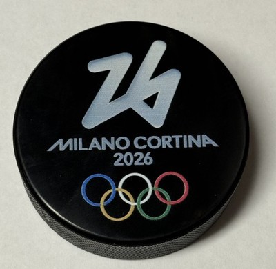 UNSIGNED 2026 MILAN ITALY OLYMPIC PUCK TEAM SWEDEN USA CANADA FINLAND