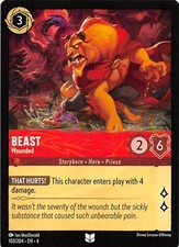 Beast Wounded 103/204 Ursula's Return Disney Lorcana 017837