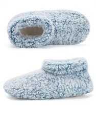 Fuzzy Slippers for Women Indoor, Warm Bedroom Slip On Shoes, Winter Fluffy Ho...