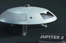 Lost In Space Jupiter 2 1/72 Scale 17.5" Model W Full Interior Custom 3d Kit
