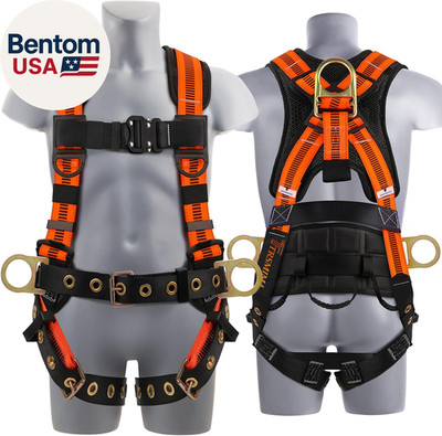 Trsmima Safety Harness Fall Protection - Roof Full Body Harness Men Construction