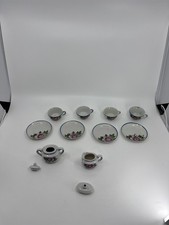 Vintage Handmade JAPAN Hand Painted Children's Mini Tea Party 10pc Set