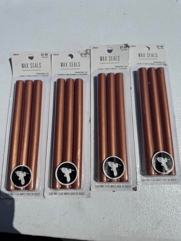 Wax Seal Kit, 12Pcs Sealing Wax Sticks for use with hot glue gun