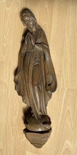 Maria Wandfigur Holz v. Bildhauer G. Passens, Berchtesgaden, H&ouml;he ca. 60 cm