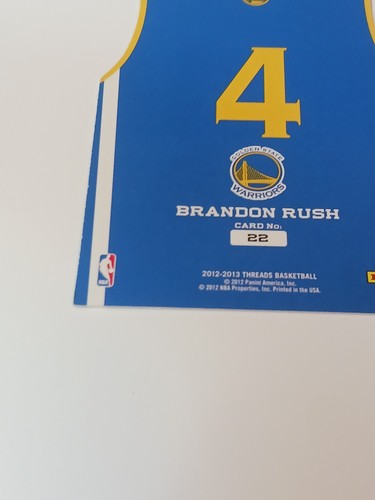 65602 2012-13 Panini Threads Team Threads #22 Brandon Rush WARRIORS - Picture 9 of 10