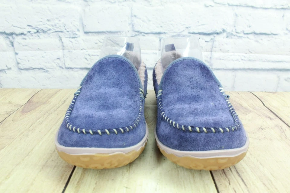 Zapatillas de mocasín de montaña forradas de lana de gamuza púrpura LL Bean para mujer talla 6 M Foto 4 de 4