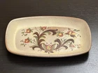 Frankoma Hand painted Rosemaling Ceramic Rectangle Art Pottery