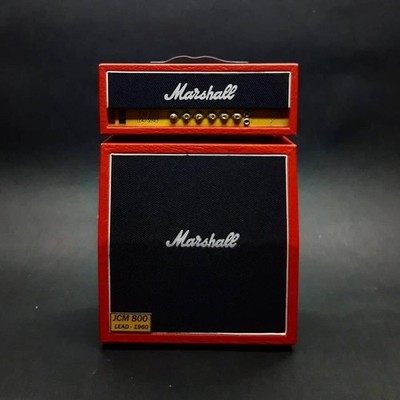 Miniature Amp Stack 1/6 Scale Orange Marshall Style 2-Stack Display GIFT Bday