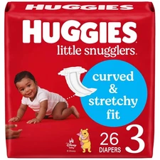 Huggies Little Snugglers Disposable Diapers  Size 3 Count 26ct