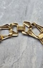 FAB! Vintage NAPIER Gold Tone Red Enamel Chunky Chain Link Statement Necklace — photo 6