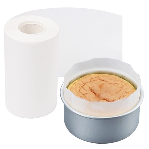 Cake Pan Side Liners, 4 in x 164 ft Parchment Paper Strips for Cake Pan Circl...