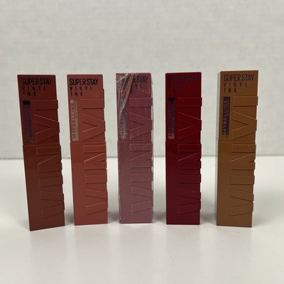 Maybelline Super Stay Vinyl Ink Lipstick Longwear No-Budge Liquid Choose Shade