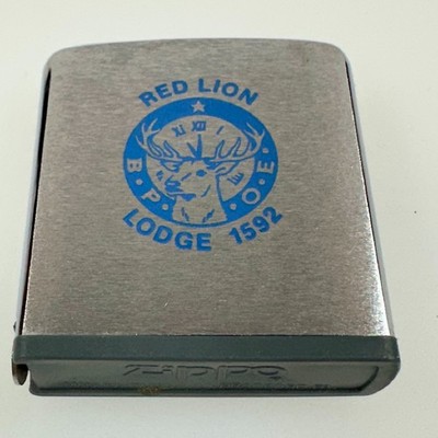 Zippo Advertising Ruler B.P.O.E. Red Lion Lodge 1592