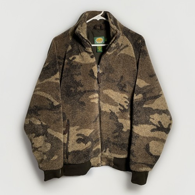 #ad #ad Cabela#x27;s Berber Fleece WindShear Jacket Outfitter Brown Camo Large Hunting Gear $74.99