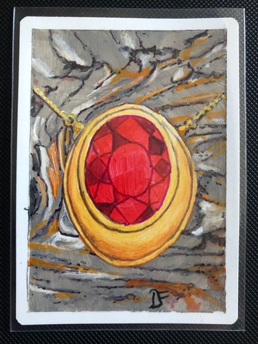 MTG Revised Signed ARTIST PROOF AP * Sunglasses of Urza w/Mox Ruby painting