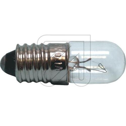 10x Glühbirne E10 Röhrenlampe Skalenlampe 6,3V / 0,3A - Zdjęcie 1 z 2