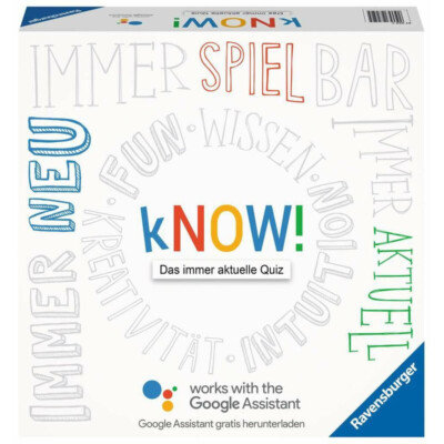 Ravensburger Quizspiel 27252 kNOW! für Google Assistant 2-6 Spieler Brettspiel