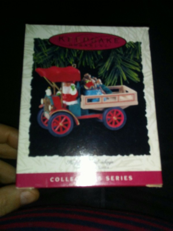Hallmark Ornament - Happy Haul-idays - Here Comes Santa - 1993 MIB