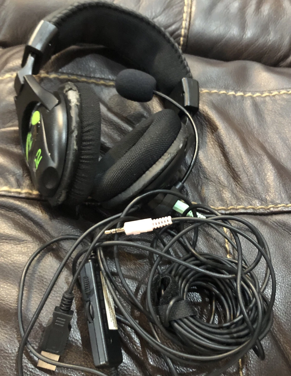 Turtle Beach Ear Force x12 Black Green Headband Headset