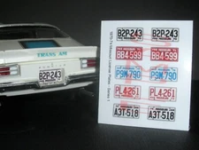 1970 - 1974 MISSOURI miniature LICENSE PLATES for 1/25 scale MODEL CARS—PLS READ