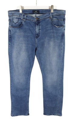 LTB Mid Rise Straight Herrenjeans W40/L32 Schnurrhaare Neu Zip Fly Denim Blau