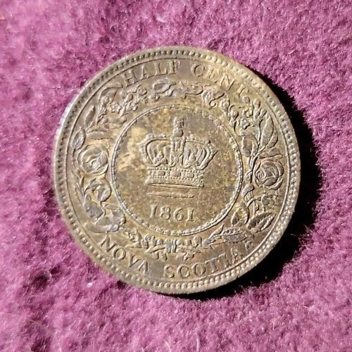 Nova Scotia Half Cent coin from a recent eBay sale