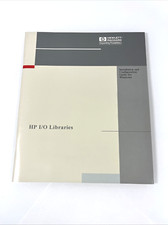 HP I/O Libraries Installation and Configuration Guide For Windows Manual