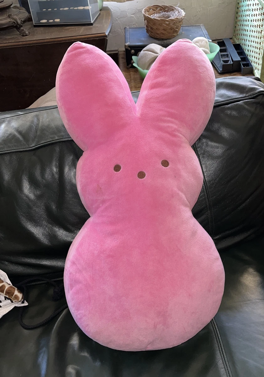 Peeps 24 Pink Bunny Large Jumbo Giant Plush Stuffed Animal Rabbit