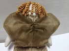 Woof & Poof Angel Doll Button Plush Christmas Rag Doll Gold Striped Dress RARE — photo 4